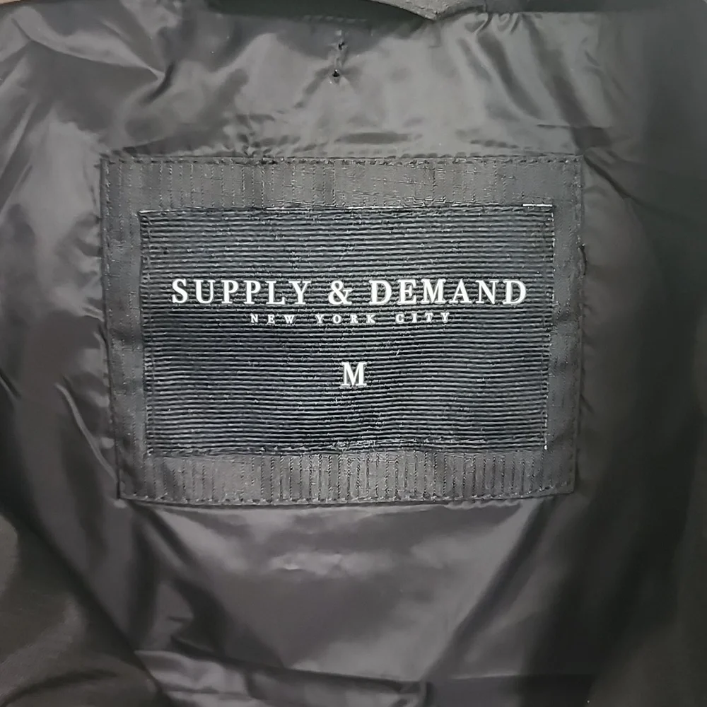 NWOT Supply & Demand Men's Puffer Vest Black Size Medium​​​